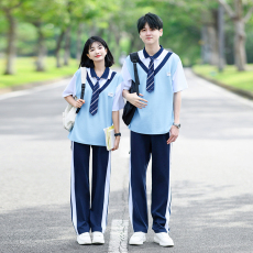 批发大量 情侣装短袖初高中生运动会学院风学生<b class='q'>班</b><b class='q'>服</b><b class='q'>定制</b>套装