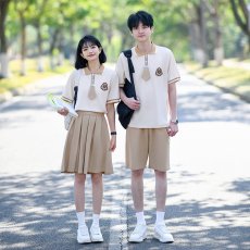 批发大量 情侣装短袖初高中生运动会学院风学生<b class='q'>班</b><b class='q'>服</b><b class='q'>定制</b>套装