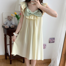 批发夏季女生睡裙中长款<b class='q'>桑蚕丝</b>公主风甜美直播爆款<b class='q'>睡衣</b>家居服可外穿
