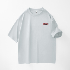 批发实拍2025夏季新款潮牌冰感棉圆领短袖t恤男宽松百搭品质简约T恤男