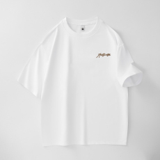 批发实拍夏季新款潮牌冰感棉圆领短袖t恤男宽松舒适透气简约百搭T恤