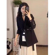 批发高级感时尚休闲气质西装女外套2025春<b class='q'>秋</b>新款系带西服设计感外套女