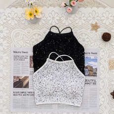 批发纯色甜美性感纯欲背心吊带女装<b class='q'>夏</b>季设计感小众宽松短款打底内衣