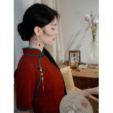 批发2026新娘敬酒服红色旗袍新中式订婚甜美日常女夏季礼服