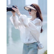 批发蕾丝提花防晒衣外套女薄款2025夏季新款小个子高级感休闲百搭上衣