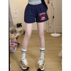 批发已出货 潮<b class='q'>牌</b>运动高街开叉印花三分短裤女