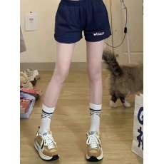 批发已出货 潮<b class='q'>牌</b>运动高街开叉印花三分短裤女