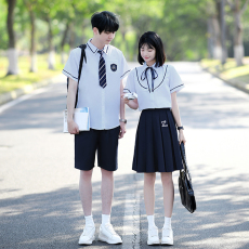 批发大量 有货 实拍情侣装<b class='q'>衬衫</b>毕业服学生班服套装jk制服女70 男60
