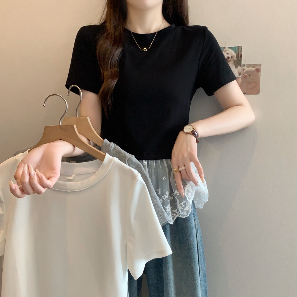 실사 여름 드레스 빅 사이즈 발레 바람 레이스 조각 반팔 티셔츠 지방 mm 인사이드 가져 가라. 만나는 맨위 m 4xl 200 kg
