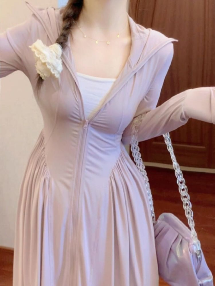 夏季防晒衣女2025新款冰丝轻薄透气防紫外线中长款防晒服修身外套