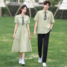 批发实拍学生校服毕业照<b class='q'>连衣裙</b>中毕业班服合唱演出服初中高中生运动会