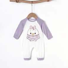 批发婴儿连体衣春秋季纯棉a类偏开哈衣爬服婴儿衣服男女宝宝连体服春