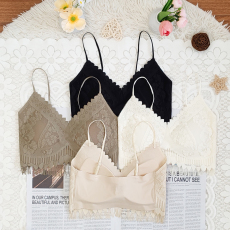 批发蕾丝抹胸性感纯欲背心吊带女装<b class='q'>夏</b>季设计感小众宽松短款打底内衣