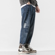 批发宽松直筒牛仔裤男休闲长裤