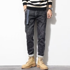 批发宽松直筒牛仔裤男休闲长裤