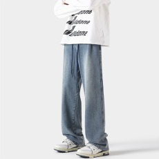 批发星空纹牛仔裤男士春秋季美式高街薄款休闲长裤子潮牌百搭直筒裤男