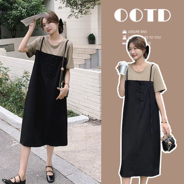 FA14610# 新款国风假两...