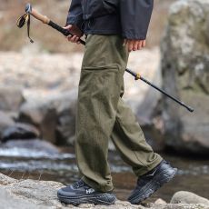批发2025春夏新款户外防风防水<b class='q'>工装</b>冲锋裤男运动直筒休闲裤男
