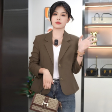 批发官图气质西装短款外套女士春<b class='q'>秋</b>2026新款小个子时尚修身上衣爆款