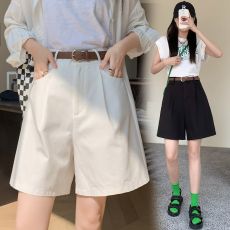 批发五分休闲阔腿短裤子女士装夏季2024年新款爆款高腰小个子热裤<b class='q'>春</b>秋