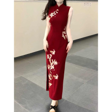 批发新中式女装国风改良<b class='q'>旗袍</b>连衣裙年轻款高级感民国大小姐裙子女春季