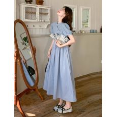 批发优质质量  连衣裙<b class='q'>夏季</b>女2025新款<b class='q'>旗袍</b>改良轻熟洋气显瘦长款A字裙