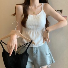 批发<b class='q'>实拍</b>实价~大码新款显瘦内搭外穿美背<b class='q'>内衣</b>文胸一体垫打底吊带背心