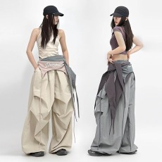 批发美式叠穿工装裤街头辣妹风百搭2025年新款<b class='q'>设计</b>感小众裤子