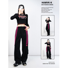 批发<b class='q'>街舞</b>hiphop潮牌嘻哈爵士运动跳舞长裤女宽松休闲jazz<b class='q'>服装</b>演出服