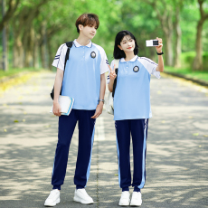 批发实拍大量 情侣装短袖初高中生运动会学院风学生<b class='q'>班</b><b class='q'>服</b><b class='q'>定制</b>套装