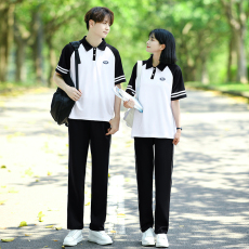 批发实拍大量 情侣装短袖初高中生运动会学院风学生<b class='q'>班</b><b class='q'>服</b><b class='q'>定制</b>套装