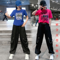 批发实拍 网红2025爵士舞体操服露脐显瘦宽松减龄演出服<b class='q'>街舞</b>超酷套装