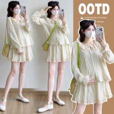 批发实拍 2026春季新款圆领法式防晒衬衫短裙套装两件套