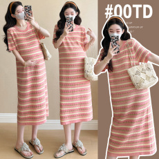 批发实拍新款<b class='q'>孕妇装</b>大码针织<b class='q'>孕妇</b><b class='q'>连衣裙</b>宽松懒人款<b class='q'>孕妇</b><b class='q'>裙</b><b class='q'>孕妇</b><b class='q'>夏装</b>