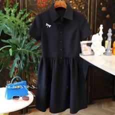 批发新款<b class='q'>清仓</b>捡漏剪标女装外贸尾货原单翻领单排扣娃娃款<b class='q'>连衣裙</b>