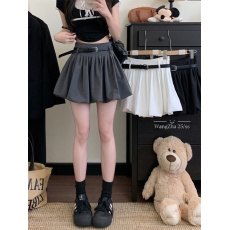 批发实拍实价 韩系防走光褶皱蓬蓬半身裙高腰减龄花苞<b class='q'>短裙</b>