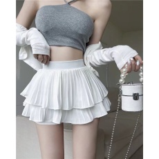 批发少女感高腰百褶裙女夏季新款设计感小众<b class='q'>性感</b>修身蛋糕短裙子