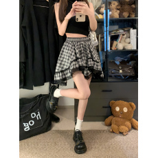 批发实拍实价~大码不规则鱼尾半身裙美式辣妹a字蓬蓬裙蕾丝花边短裤裙