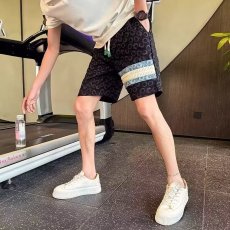 批发痞帅高级感短裤男士休闲宽松夏季薄款提花中裤五分男裤外穿大裤衩