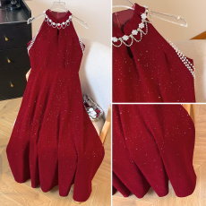 批发红色旗袍敬酒服<b class='q'>新娘</b>2025新款轻奢晚礼服新中式结婚订婚高级感