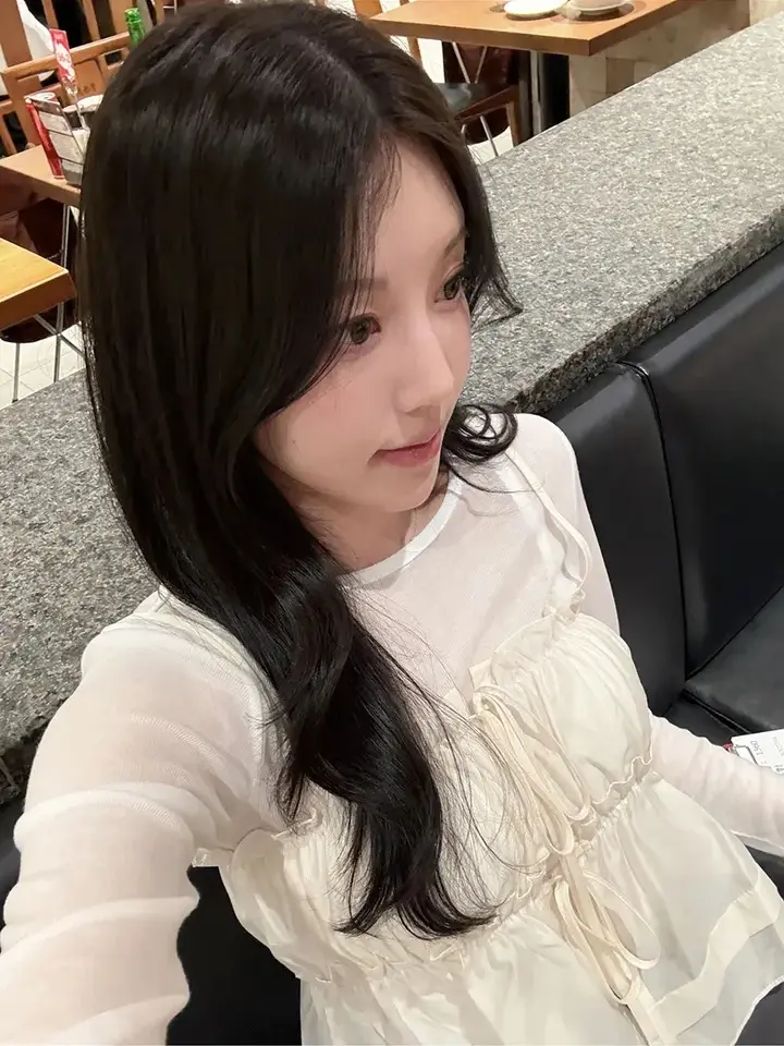 러플 리본 끈 민소매 탑 상세 이미지 6
