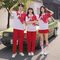 批发实拍国庆学生运动会服装团体合唱啦啦操舞蹈演出服健美操套装