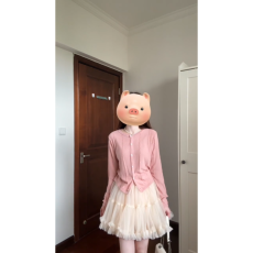 批发实价韩系圆领针织衫a字短裙套装女春夏新款简约气质<b class='q'>时尚</b>套装