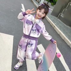 批发<b class='q'>女童</b>套<b class='q'>装</b>2025春秋季<b class='q'>开衫</b>洋气运动小女孩宝宝春装两件套