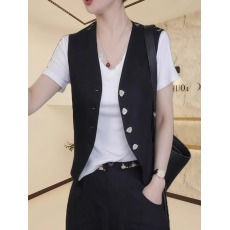 批发夏季新款法式蕾丝无袖背心女洋气拼接轻奢<b class='q'>马甲</b>精致时髦开衫小上衣