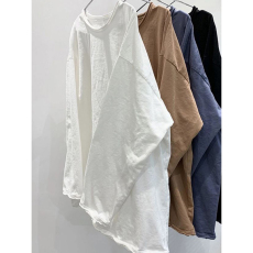 批发官图春季<b class='q'>新款</b>纯棉长袖T恤女韩版百搭宽松显瘦<b class='q'>打底衫</b>简约纯色上衣