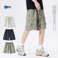 批发实拍夏季新款美式工装迷彩休闲短裤男宽松五分裤潮流百搭中裤