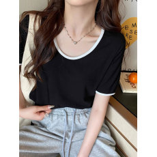 批发<b class='q'>夏</b>季新款哺乳T恤纯棉亲肤显瘦喂奶打底上衣月子期服孕妇