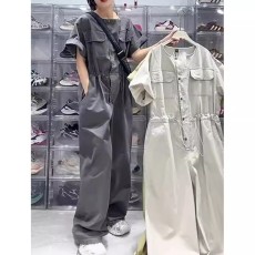 批发2026夏季潮流时尚百搭连体衣裤时髦休闲显瘦洋气质通勤<b class='q'>阔</b><b class='q'>腿</b>休闲裤