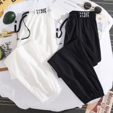 批发实拍2025运动裤女宽松束脚跑步大码夏季薄款户外速干裤瑜伽健身裤